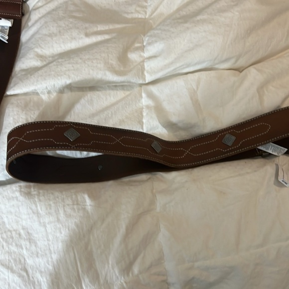 Banana Republic Women's Heritage Monte Wide Brown Concho Belt Leather western - Picture 7 of 9